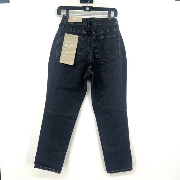 NWT Everlane The Curvy 90's Cheeky Straight Jean in Washed Black Womens 26 - Picture 5 of 6
